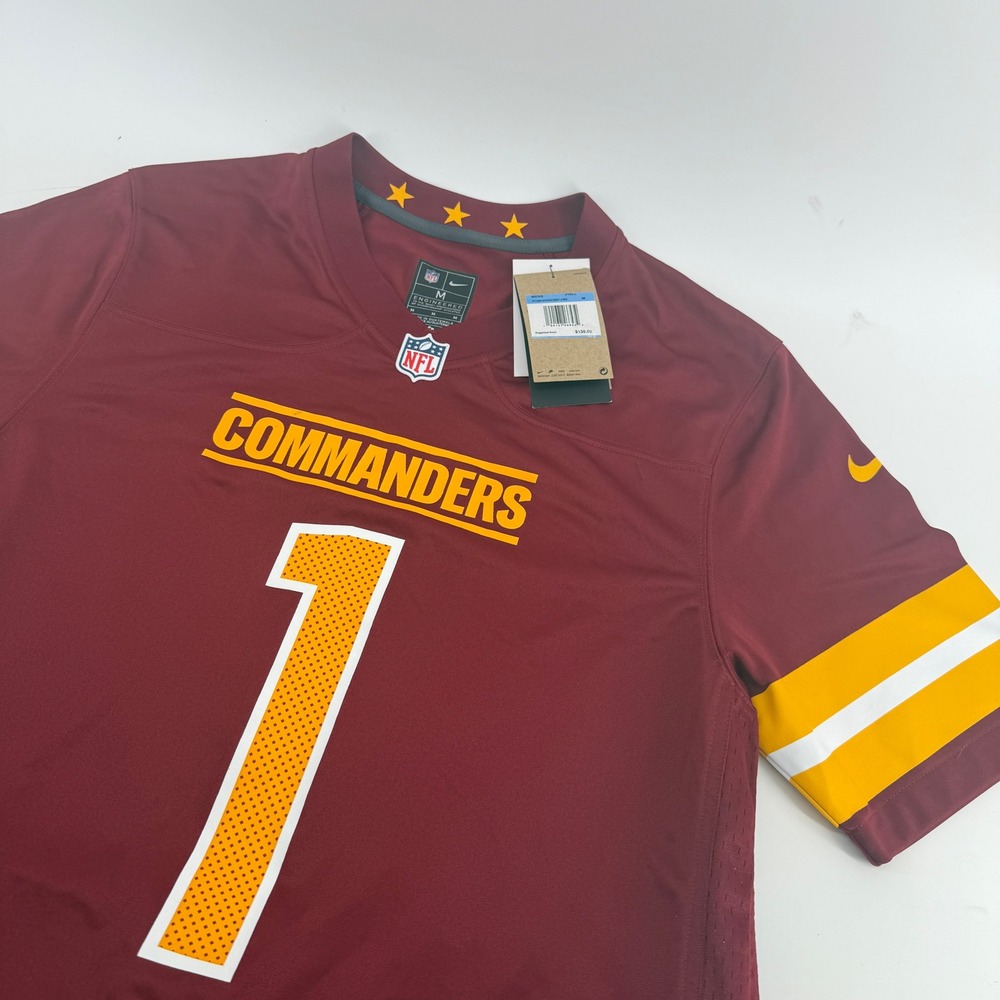 Nike NFL Washington Commanders Curtis Samuel Sr Jersey Burgundy Gold Mens M New